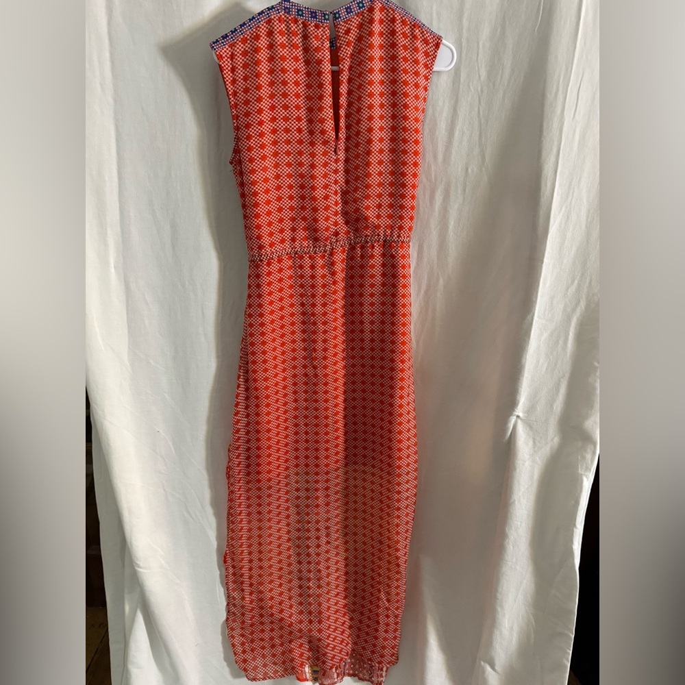 Tanvi Kedia Anthropologie Patchwork Red and Orange Dress Boho Dress XS - Picture 2 of 5